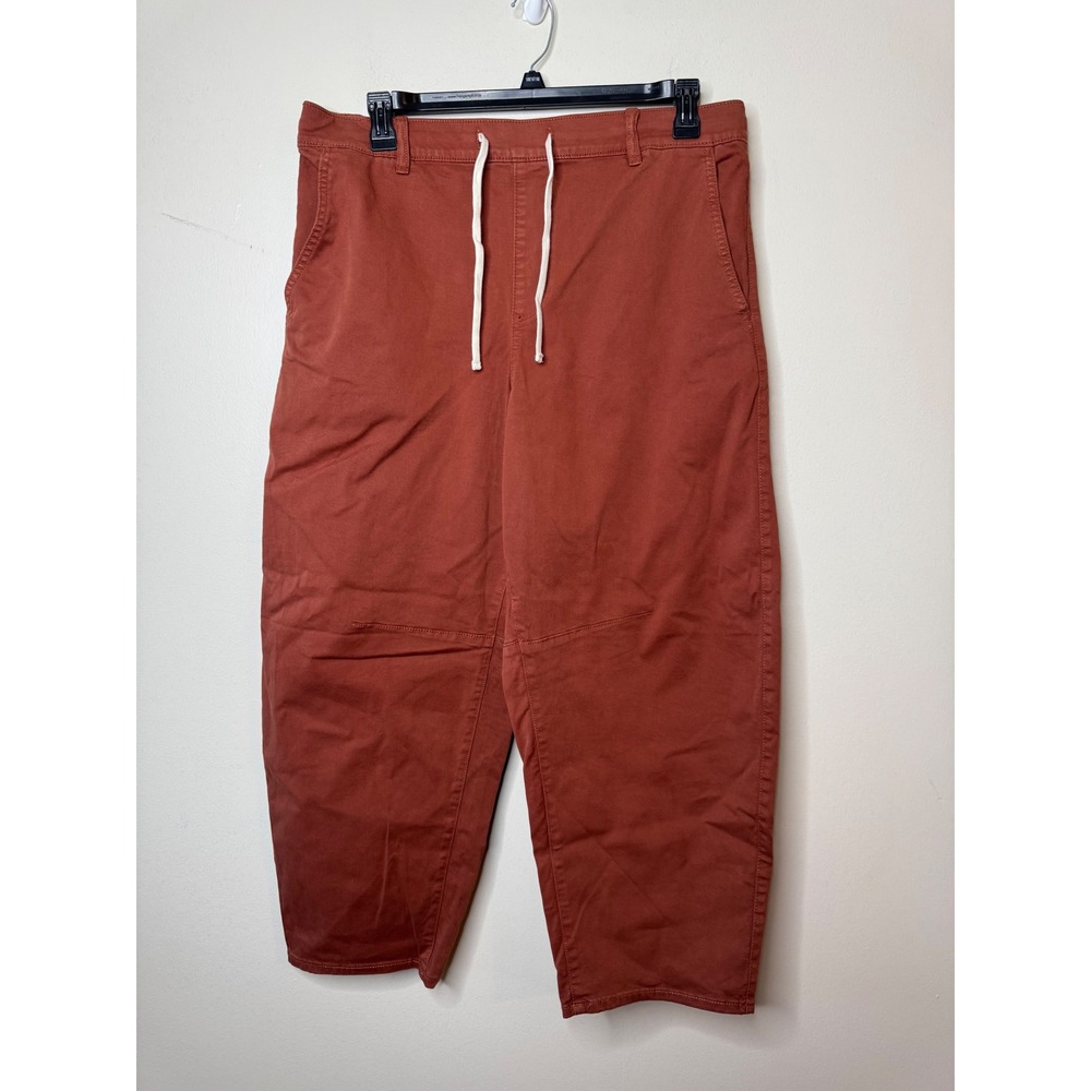Torrid Sequoia Rust Orange Stretch Twill Barrel Cargo High-Rise Pants 1R